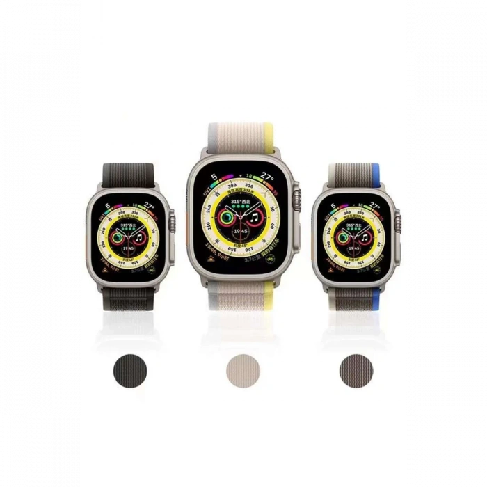 Apple Watch 42mm Trail Kordon - Sarı-Bej