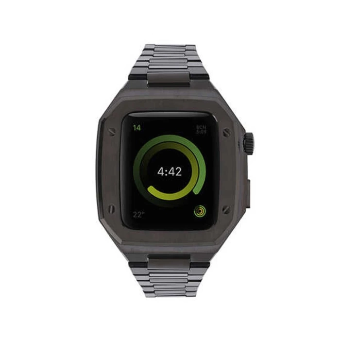 Newface Apple Watch 44mm Metal Petek Kasalı Kordon