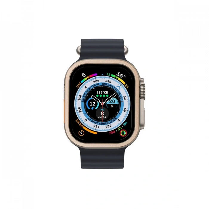 Newface Apple Watch Ultra 49mm Alüminyum Kasa Cam Ekran Koruyucu
