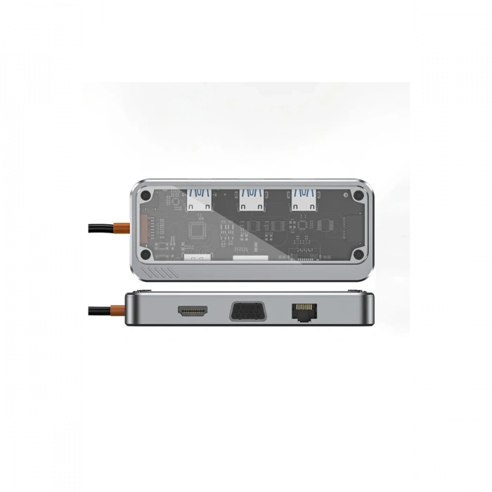 Newface Dönüştürücü 10in1 Hub SW10V - Gri