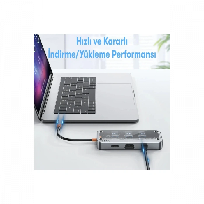 Newface Dönüştürücü 10in1 Hub SW10V - Gri