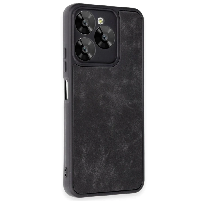 Newface General Mobile Era 30 Kılıf Aras Deri Kapak - Siyah