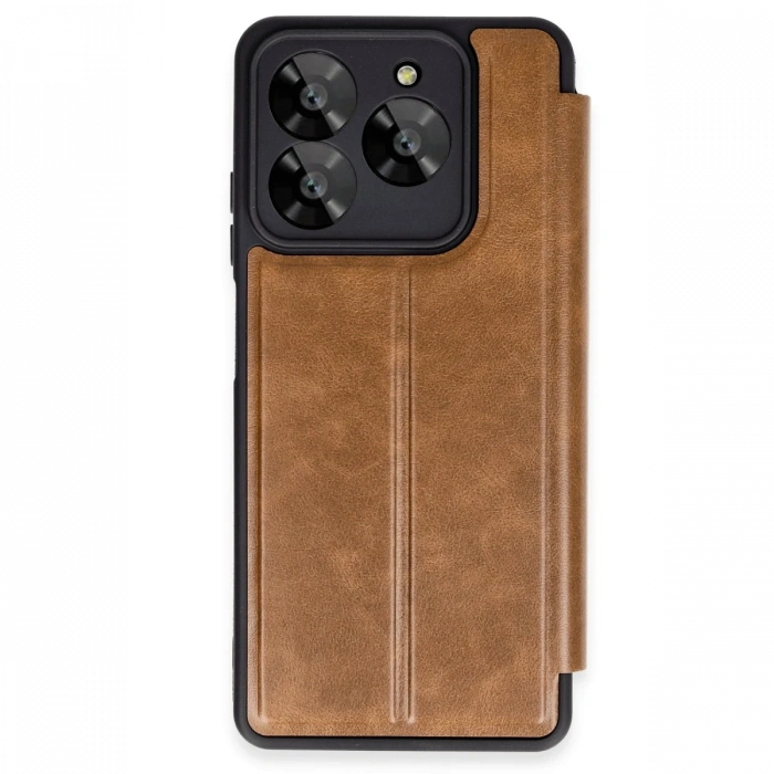 Newface General Mobile Era 50 Kılıf Flip Cover - Taba