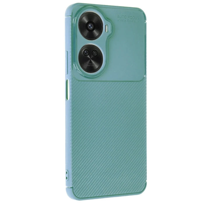 Newface Huawei Nova 12 SE Kılıf Auto Focus Karbon Kapak - Koyu Yeşil