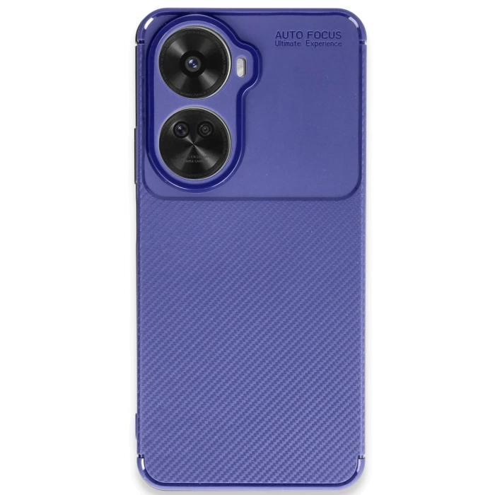 Newface Huawei Nova 12 SE Kılıf Auto Focus Karbon Kapak - Lacivert