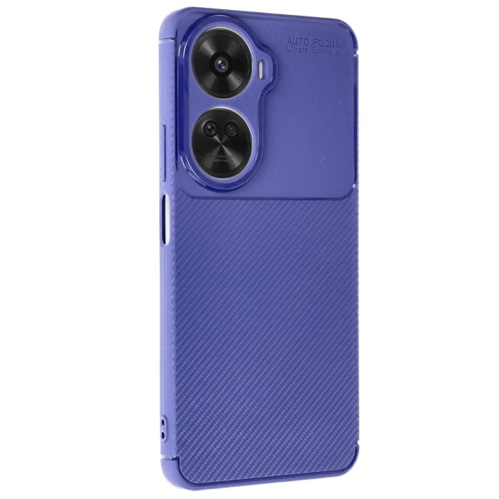 Newface Huawei Nova 12 SE Kılıf Auto Focus Karbon Kapak - Lacivert