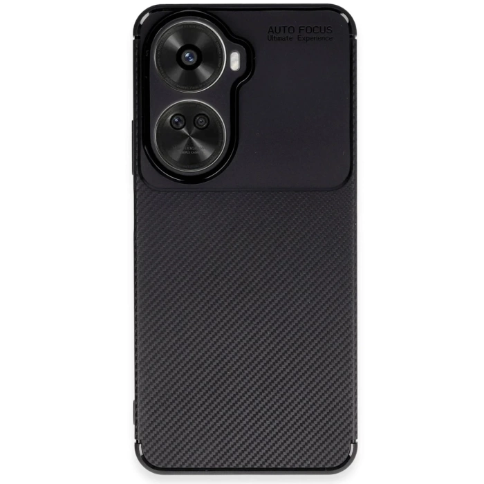 Newface Huawei Nova 12 SE Kılıf Auto Focus Karbon Kapak - Siyah