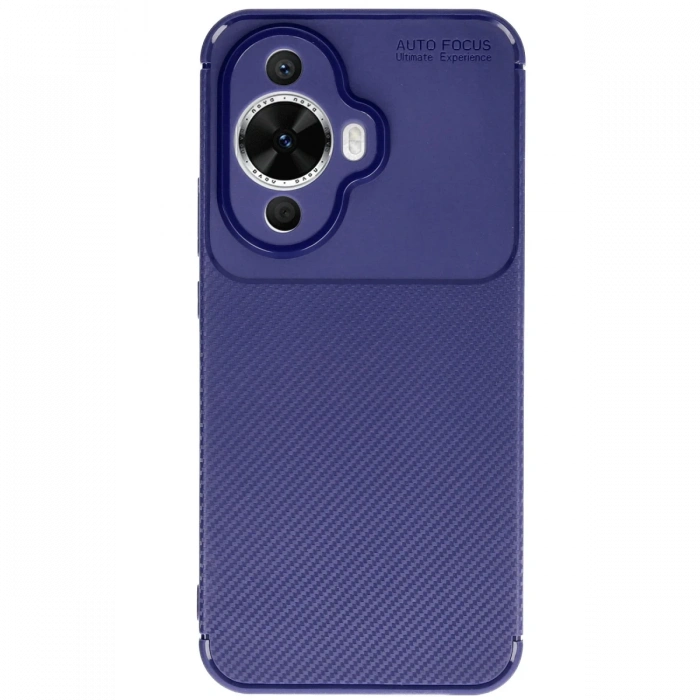 Newface Huawei Nova 12S Kılıf Auto Focus Karbon Kapak - Lacivert