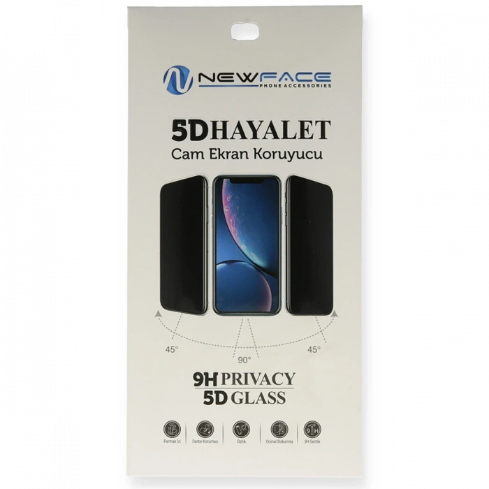 Newface Huawei P Smart 2021 5D Hayalet Cam Ekran Koruyucu