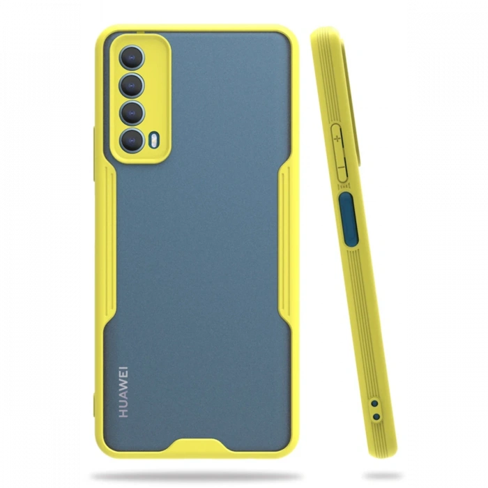 Newface Huawei P Smart 2021 Kılıf Platin Silikon