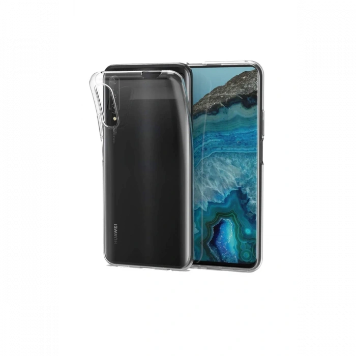 Newface Huawei P Smart Pro / Y9S Kılıf Lüx Şeffaf Silikon