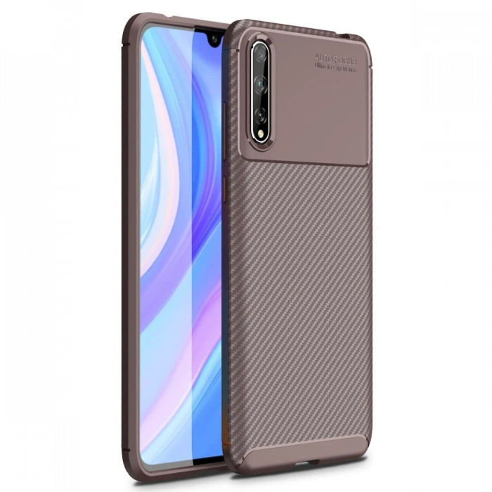 Newface Huawei P Smart S Kılıf Auto Focus Karbon Kapak