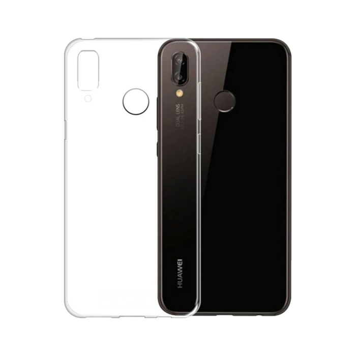 Newface Huawei P20 Lite Kılıf Lüx Şeffaf Silikon