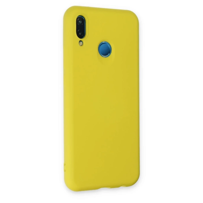 Newface Huawei P20 Lite Kılıf Nano içi Kadife Silikon