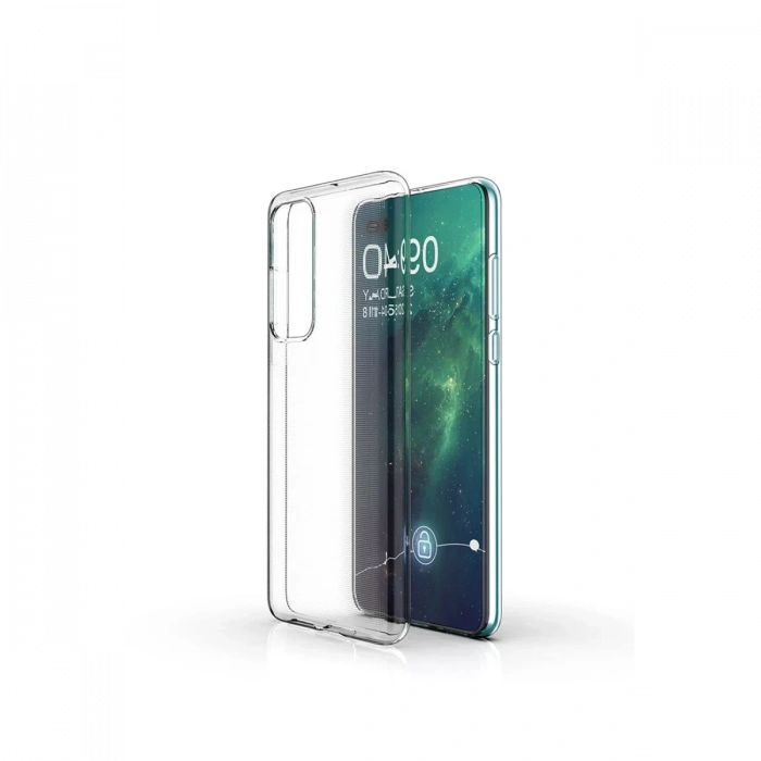 Newface Huawei P40 Kılıf Lüx Şeffaf Silikon - Şeffaf