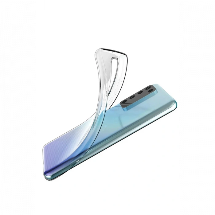 Newface Huawei P40 Kılıf Lüx Şeffaf Silikon - Şeffaf