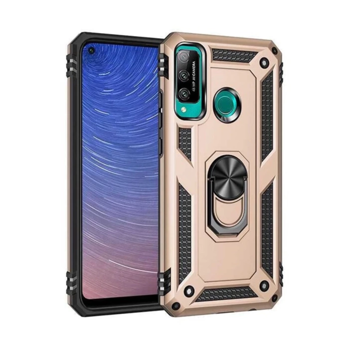 Newface Huawei P40 Lite E Kılıf Sofya Yüzüklü Silikon Kapak
