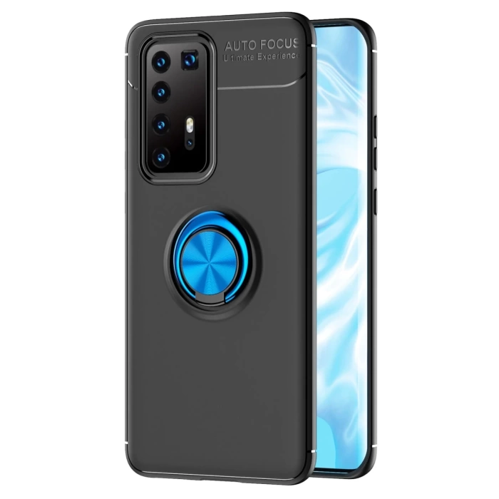 Newface Huawei P40 Pro Kılıf Range Yüzüklü Silikon