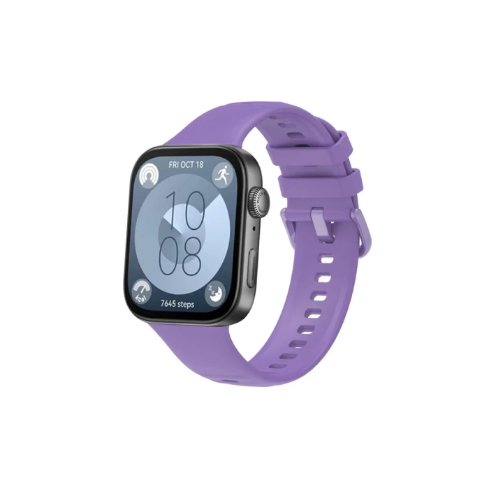 Newface Huawei Watch Fit 3 Klasik Kordon - Lila
