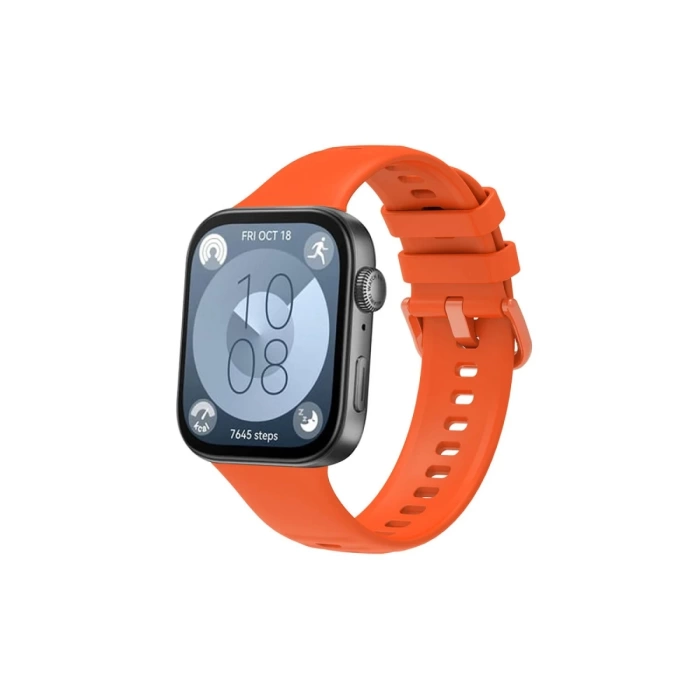 Newface Huawei Watch Fit 3 Klasik Kordon - Turuncu