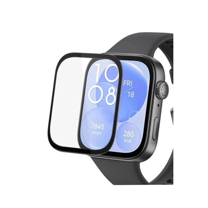 Newface Huawei Watch Fit 3 Polymer Nano Ekran Koruyucu - Şeffaf