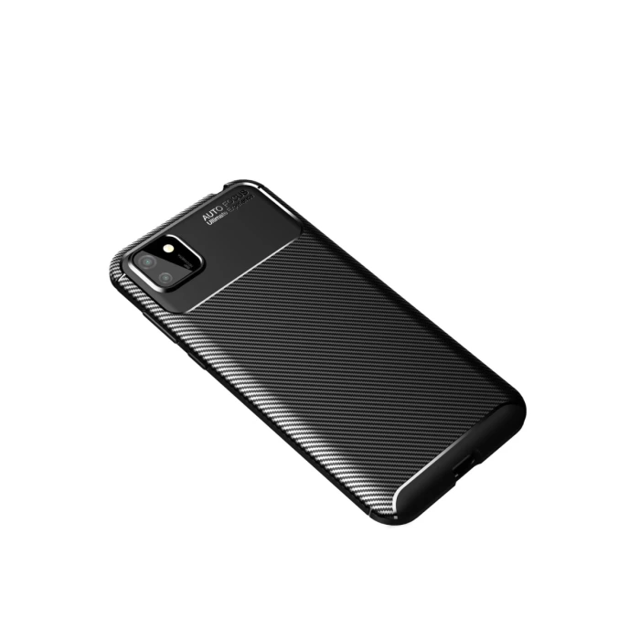 Newface Huawei Y5P Kılıf Auto Focus Karbon Kapak