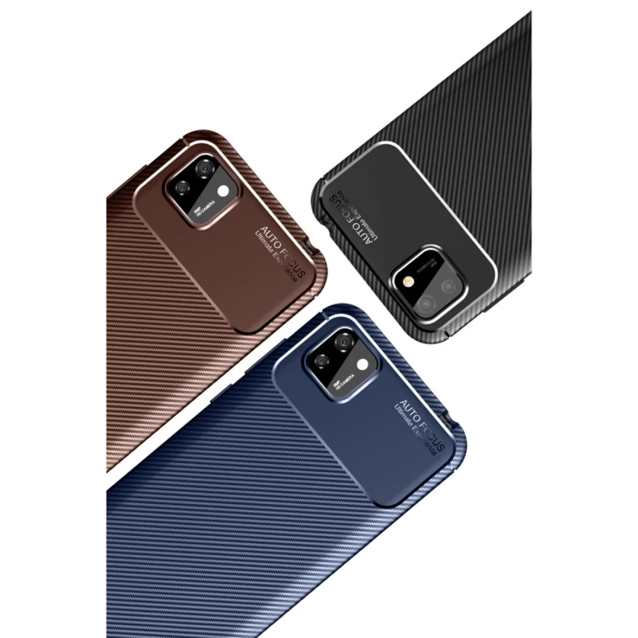 Newface Huawei Y5P Kılıf Auto Focus Karbon Kapak