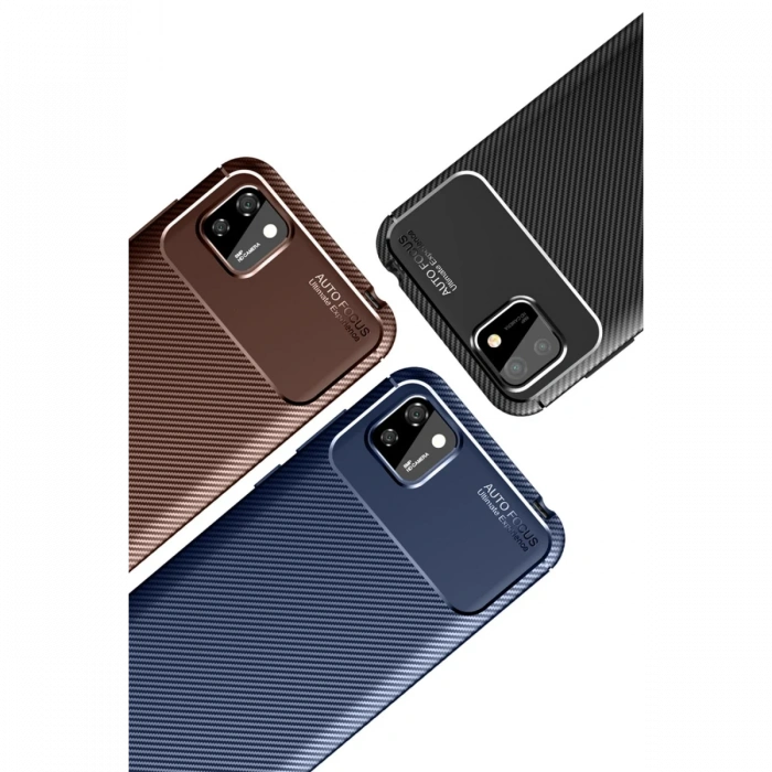 Newface Huawei Y5P Kılıf Auto Focus Karbon Kapak