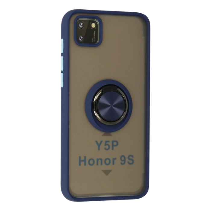 Newface Huawei Y5P Kılıf Montreal Yüzüklü Silikon Kapak