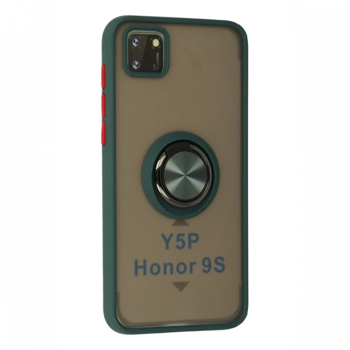 Newface Huawei Y5P Kılıf Montreal Yüzüklü Silikon Kapak