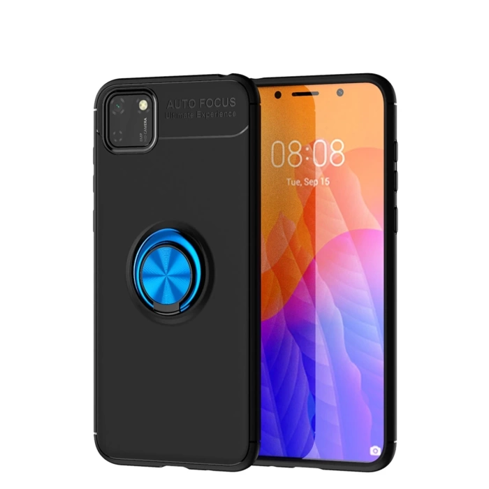 Newface Huawei Y5P Kılıf Range Yüzüklü Silikon