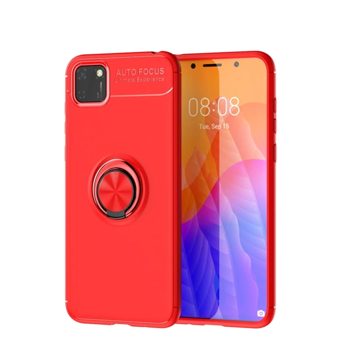 Newface Huawei Y5P Kılıf Range Yüzüklü Silikon