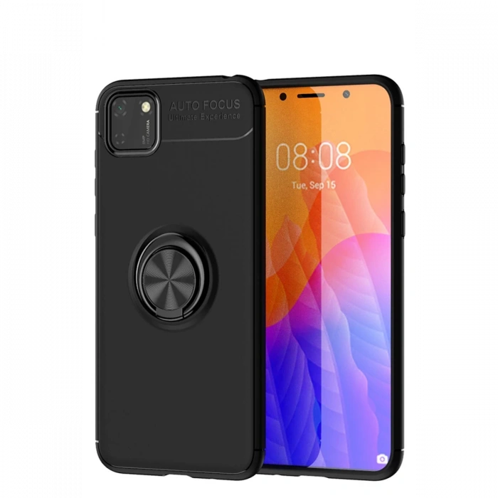 Newface Huawei Y5P Kılıf Range Yüzüklü Silikon