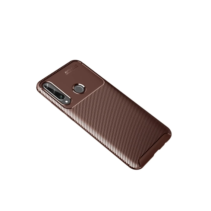 Newface Huawei Y6P Kılıf Auto Focus Karbon Kapak