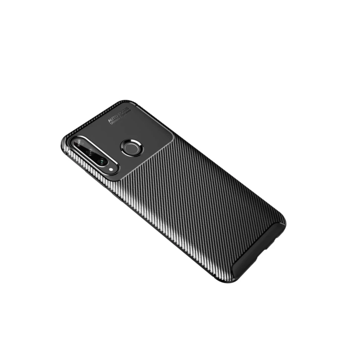 Newface Huawei Y6P Kılıf Auto Focus Karbon Kapak