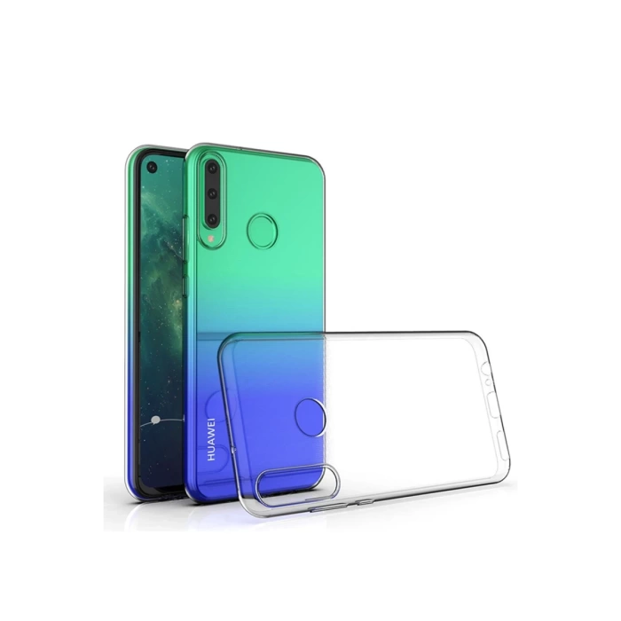 Newface Huawei Y6P Kılıf Lüx Şeffaf Silikon - Şeffaf