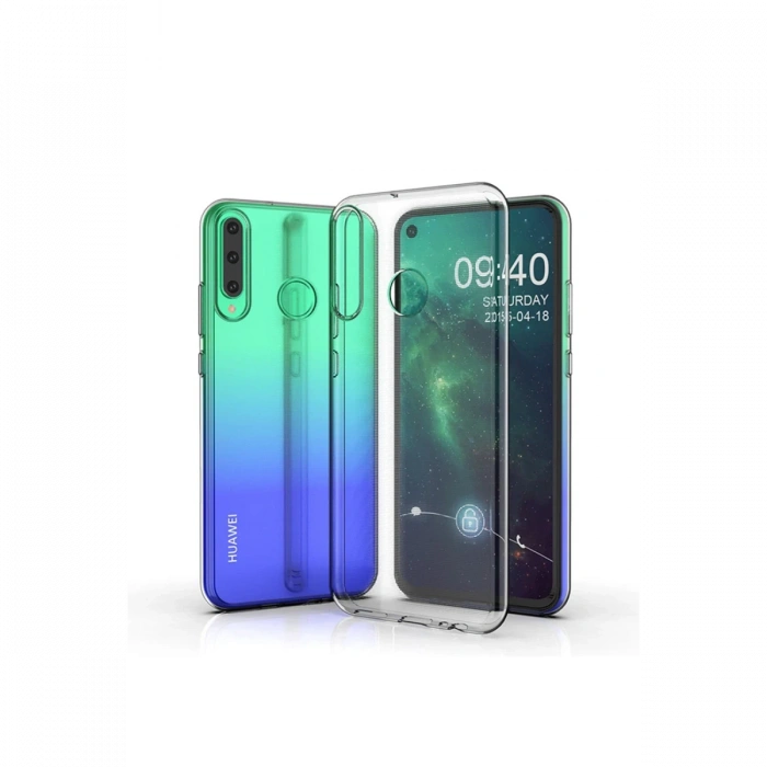 Newface Huawei Y6P Kılıf Lüx Şeffaf Silikon - Şeffaf