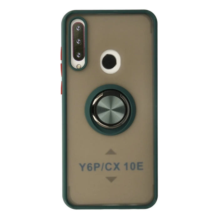 Newface Huawei Y6P Kılıf Montreal Yüzüklü Silikon Kapak