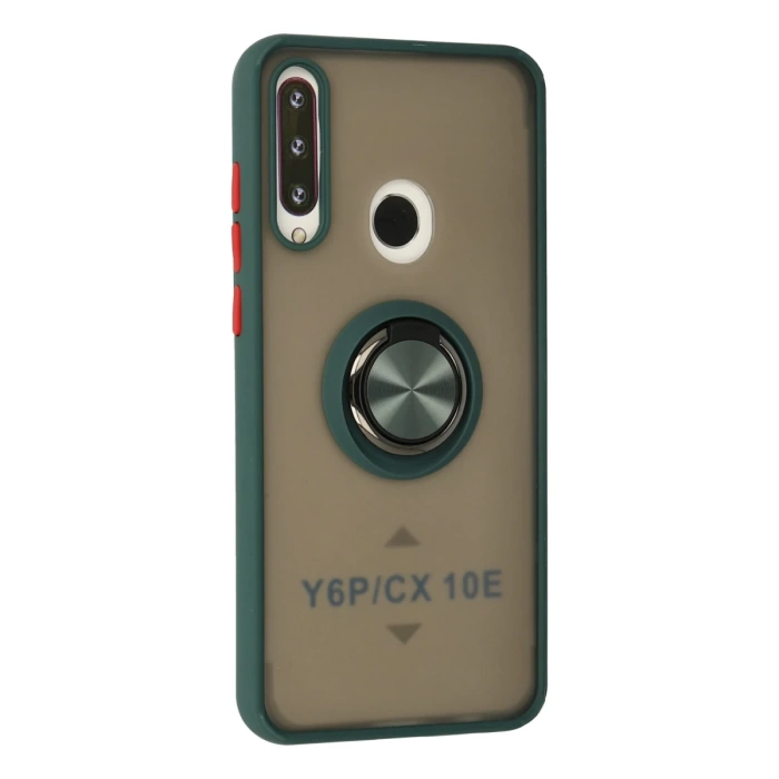 Newface Huawei Y6P Kılıf Montreal Yüzüklü Silikon Kapak