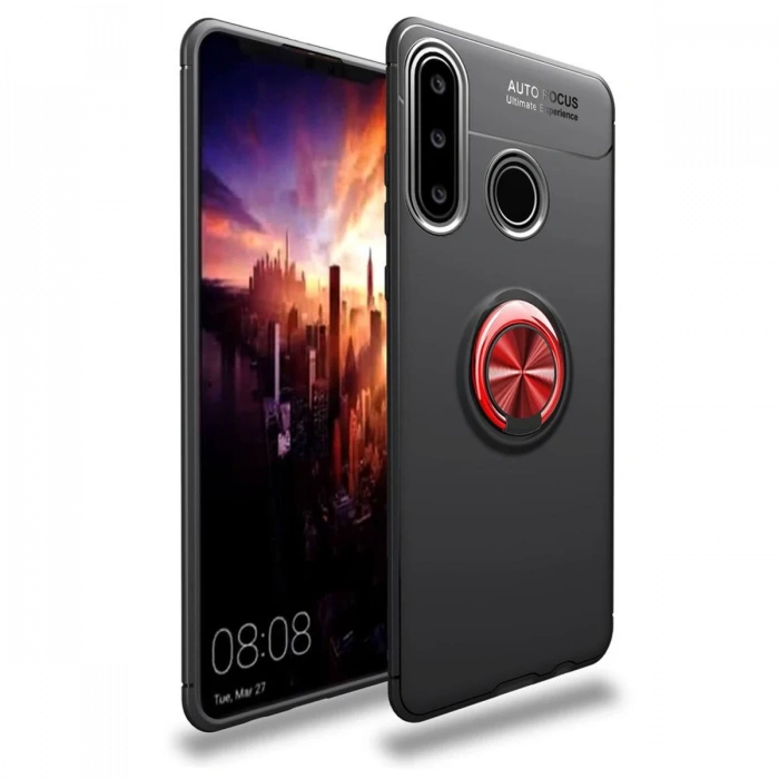 Newface Huawei Y6P Kılıf Range Yüzüklü Silikon