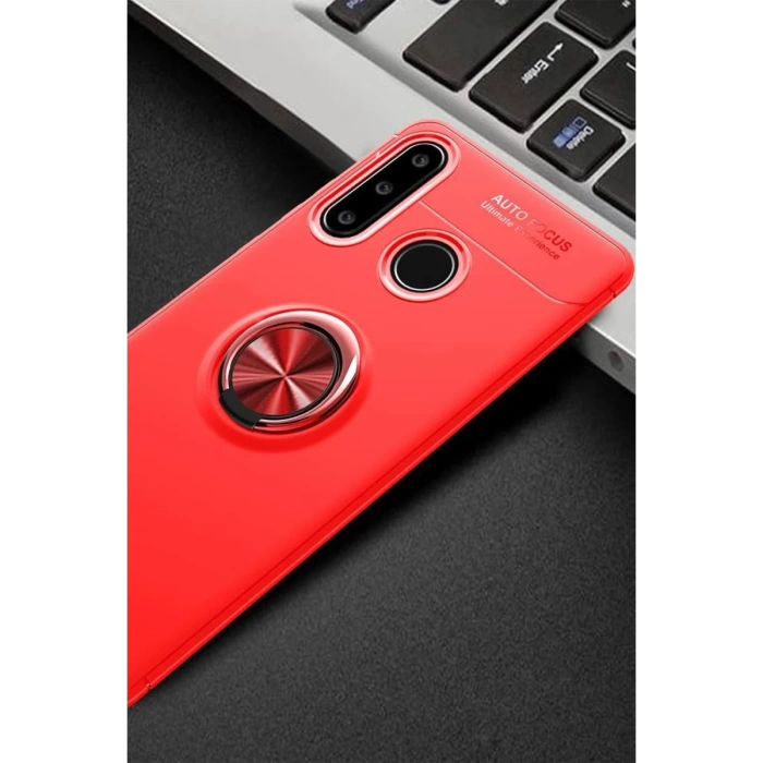 Newface Huawei Y6P Kılıf Range Yüzüklü Silikon