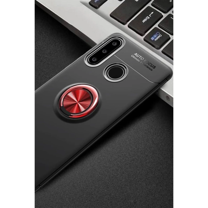 Newface Huawei Y6P Kılıf Range Yüzüklü Silikon
