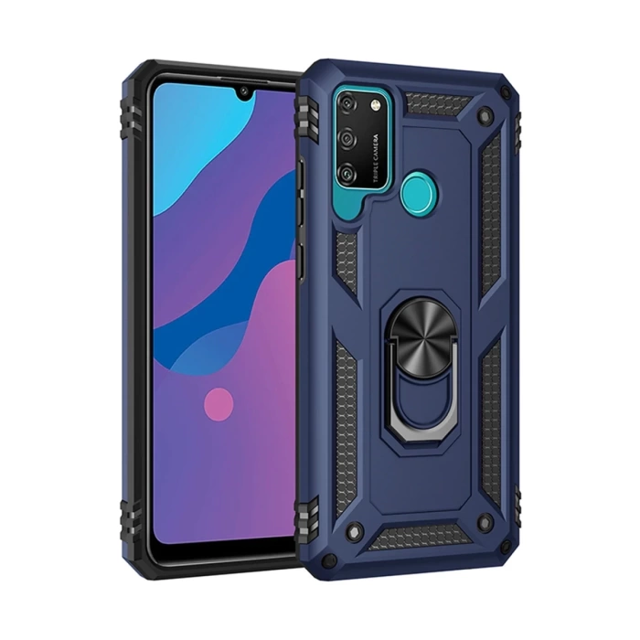 Newface Huawei Y6P Kılıf Sofya Yüzüklü Silikon Kapak