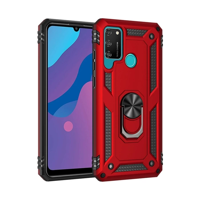 Newface Huawei Y6P Kılıf Sofya Yüzüklü Silikon Kapak