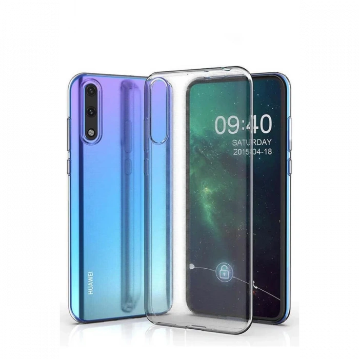 Newface Huawei Y8P Kılıf Lüx Şeffaf Silikon