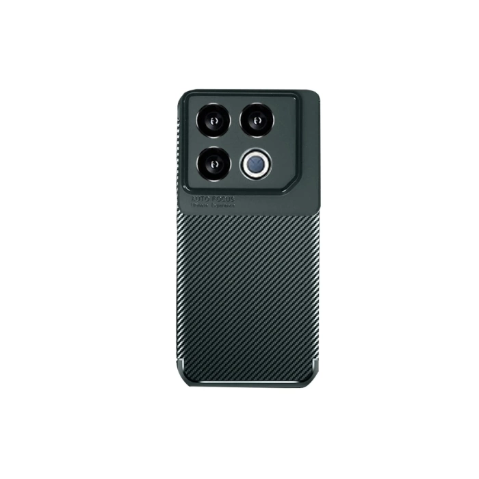 Newface İnfinix GT 20 Pro Kılıf Auto Focus Karbon Kapak - Koyu Yeşil