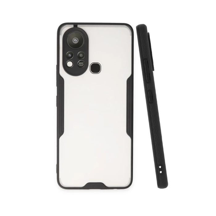 Newface İnfinix Hot 11s Kılıf Platin Silikon - Siyah