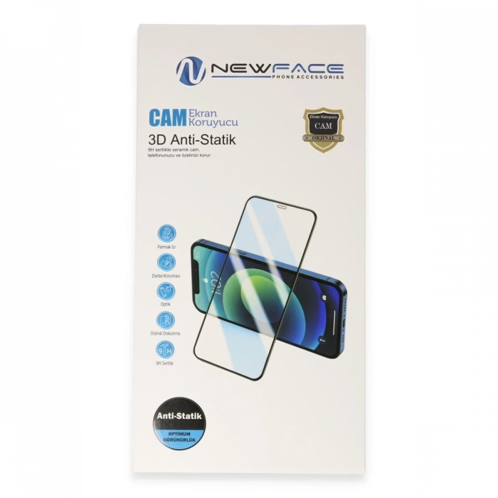Newface İnfinix Hot 20i 3D Antistatik Cam Ekran Koruyucu