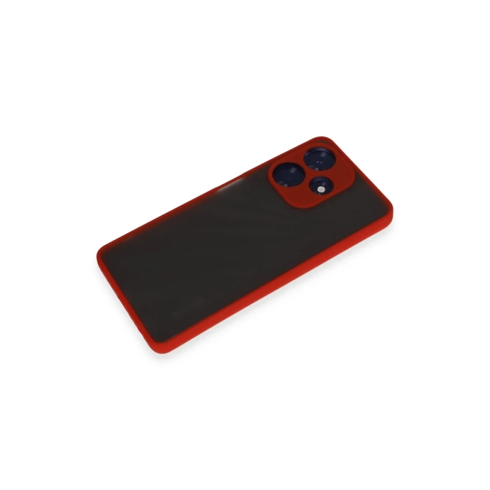 Newface İnfinix Hot 30 4G Kılıf Montreal Silikon Kapak - Kırmızı