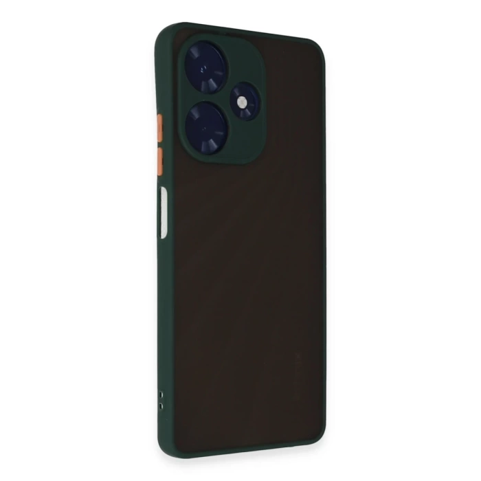 Newface İnfinix Hot 30 4G Kılıf Montreal Silikon Kapak - Yeşil